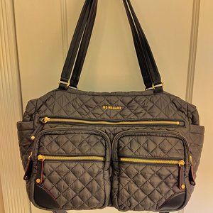 MZ Wallace Crosby Oxford Traveler Magnet Olive Grey